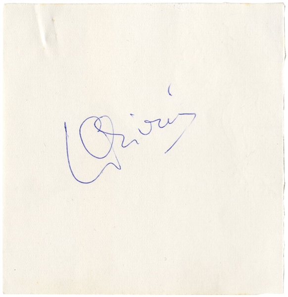 Laurence Olivier & Vivien Leigh Signatures